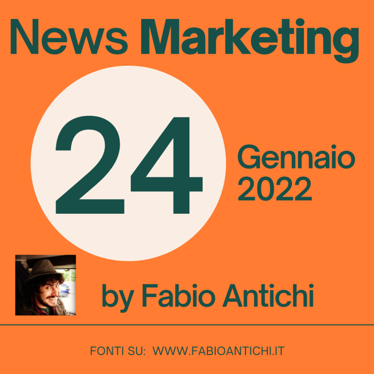 News Marketing del 24 Gennaio 2022 by Fabio Antichi