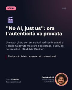 "No AI, just us": ora l'autenticità va provata
