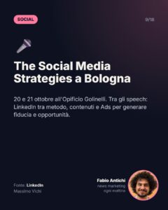 The Social Media Strategies a Bologna