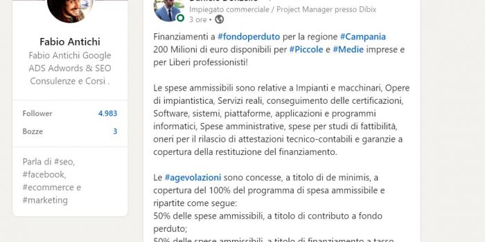 Finanziamenti a #fondoperduto per la regione #Campania 200 Milioni di euro disponibili